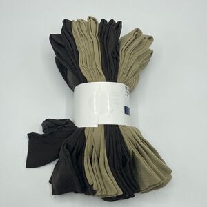 Men’s Nylon Crew Dress Socks 12-Pack Shoe Size 6-12